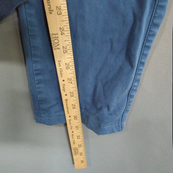 Peter Millar Pants Mens 34x31 Blue Chino Hemmed Stretch 5 Pocket - Picture 7 of 11